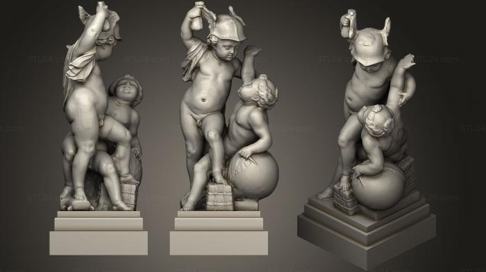 Статуи античные и исторические (Статуя 74, STKA_1525) 3D модель для ЧПУ станка